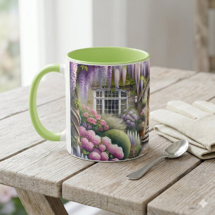 Wierookte Tuinpaddentje in Cottage Stijl Mok