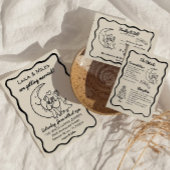 Wierreactiekaart voor de Whimsical Moon RSVP Kaartje