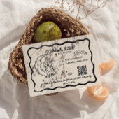 Wierreactiekaart voor de Whimsical Moon RSVP Kaartje