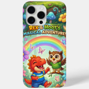 Wie's magische avontuur wandelende regenboog iPhone 15 pro max hoesje