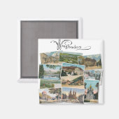 Wiesbaden: Briefkaart Souvenir Magneet (Voorkant / Achterkant)