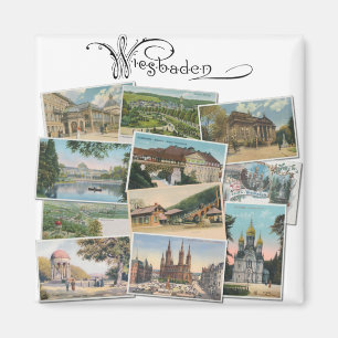 Wiesbaden:  Briefkaart Souvenir Magneet