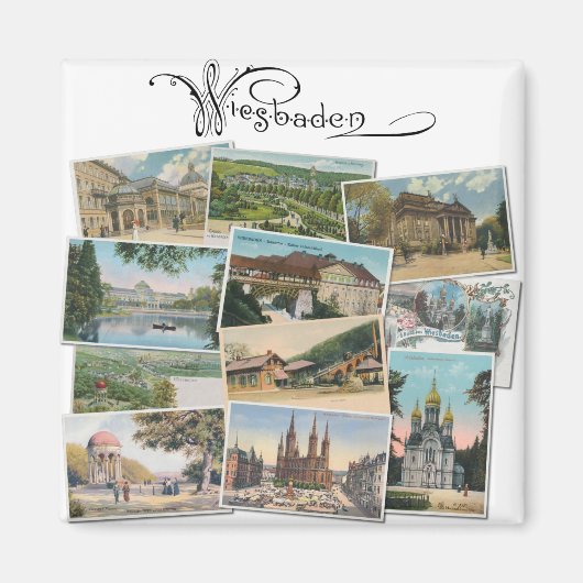 Wiesbaden: Briefkaart Souvenir Magneet (Voorkant)