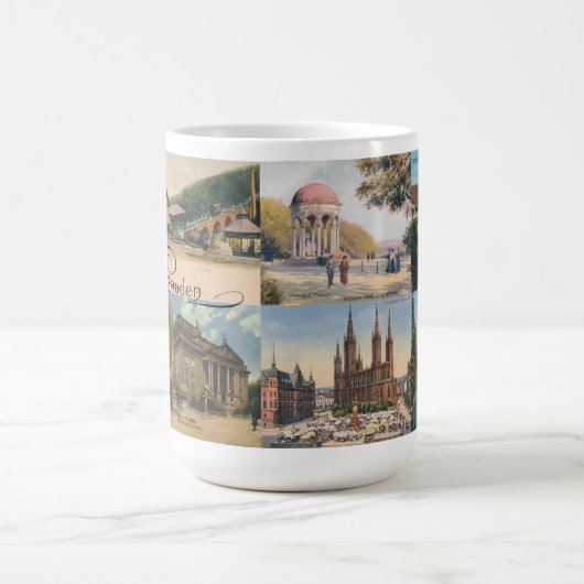 Wiesbaden  Briefkaarten Souvenir Mok 15oz (Center)