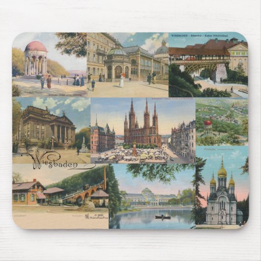 Wiesbaden:  Briefkaarten Souvenir Mousepad Muismat (Voorkant)