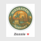 Wiesbaden Duitsland Landmark Kunst Sticker (Vel)