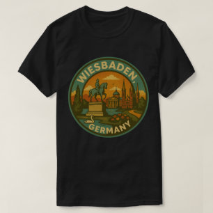 Wiesbaden Duitsland Landmark Kunst T-shirt