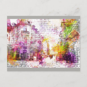 Wiesbaden, Duitsland. Moderne tekstkunst Briefkaart