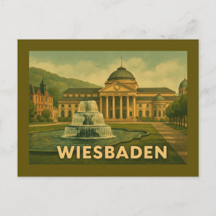 Wiesbaden Duitsland Stad Kunst Briefkaart