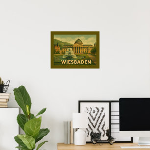 Wiesbaden Duitsland Stad Kunst Poster
