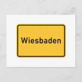 Wiesbaden, Duitsland wegwijzer Briefkaart (Voorkant)