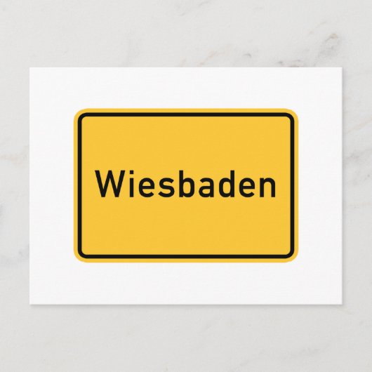 Wiesbaden, Duitsland wegwijzer Briefkaart (Voorkant)