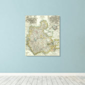 Wiesbaden & Frankfurt Germany Canvas Afdruk (Insitu (Houten vloer))
