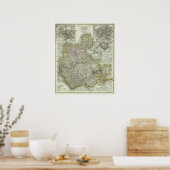 Wiesbaden & Frankfurt Germany Poster (Keuken)