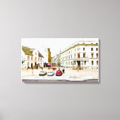 Wiesbaden, Marktplatz, Street view - Germany Canvas Afdruk (Voorkant)