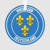 Wiesbaden Round Emblem Ornament (achterkant)