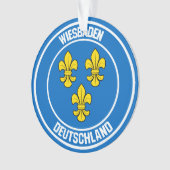 Wiesbaden Round Emblem Ornament (voorkant)