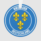 Wiesbaden Round Emblem Ornament (voorkant)