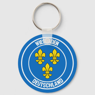Wiesbaden Round Emblem Sleutelhanger