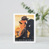 Wiesbaden Travel Poster Briefkaart (Staand voorkant)