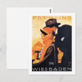 Wiesbaden Travel Poster Briefkaart (Voorkant / Achterkant)