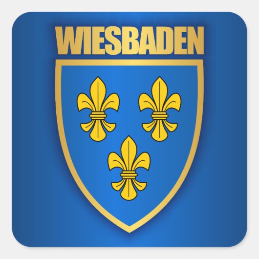 Wiesbaden Vierkante Sticker (Voorkant)