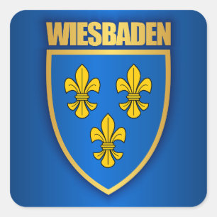 Wiesbaden Vierkante Sticker