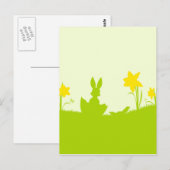 Wiese Osterhase Narzissen Briefkaart (Voorkant / Achterkant)