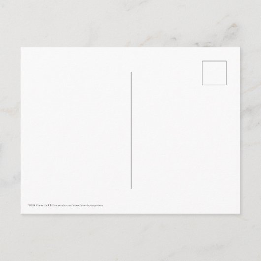 Wiesendanger Herfsten schilderij Uitnodiging Briefkaart (Achterkant)