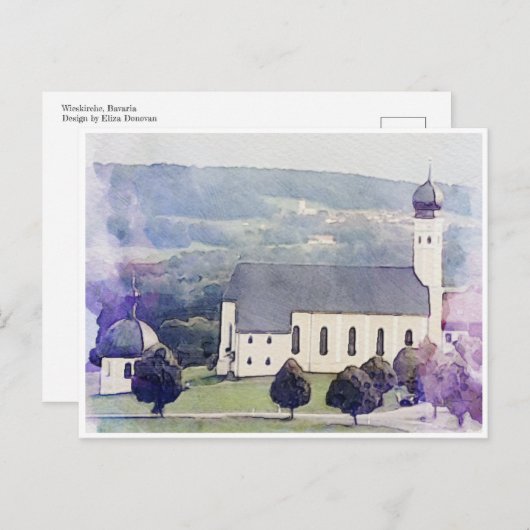 Wieskirche, Briefkaart Beieren (Voorkant / Achterkant)
