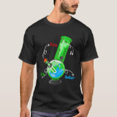 Wiet Bong Elets Fire Water Air THC Roken Anatomie T-shirt (Voorkant)