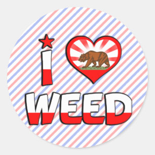 Wiet, CA Ronde Sticker