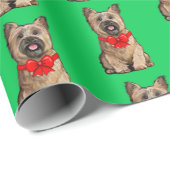 Wiet Caïro Terrier in een kerstman Cadeaupapier (Rol Hoek)
