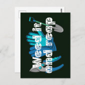 Wiet het En Reap grappige tuinier woordspeling Briefkaart (Voorkant / Achterkant)