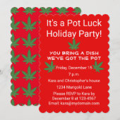 Wiet Leaf Pot Lucky Gepersonaliseerd Kaart (Voorkant / Achterkant)