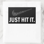 Wiet liefhebbers Sticker, gewoon raken Rechthoekige Sticker (Tas)