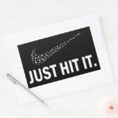 Wiet liefhebbers Sticker, gewoon raken Rechthoekige Sticker (Envelop)