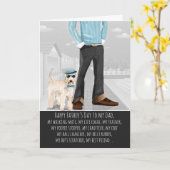 Wiet Terrier van de Dog Vaderdag Kaart (Gele Bloem)