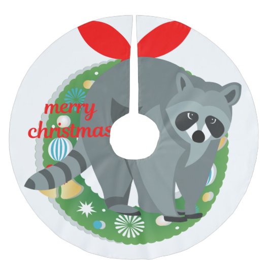 wiet voor kerst - raccoon kerstboom rok (Voorkant)