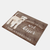 Wieten Terrier Dog Persoonlijke deurmat (Schuin)