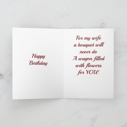 *WIFE* A WAGON VULT VAN STROMEN VOOR U KAART (Binnen)