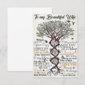 Wife Art To My Beautiful Wife Bedankkaart (Voorkant / Achterkant)