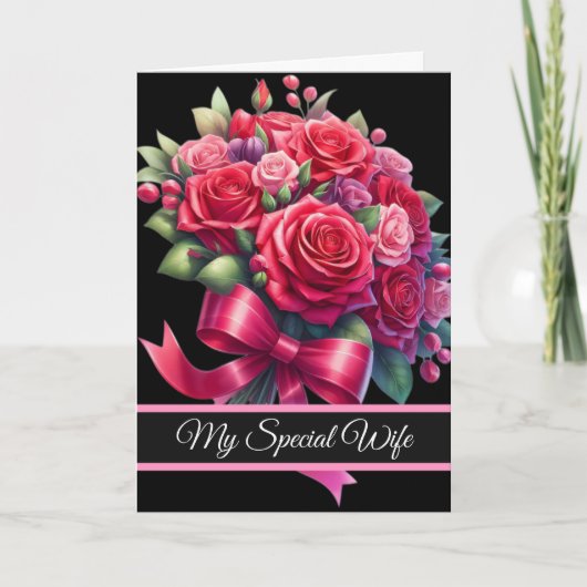 Wife Birthday Card Kaart (Voorkant)
