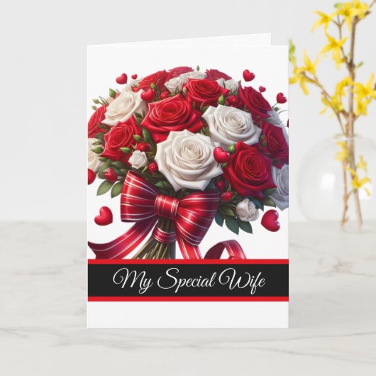 Wife Birthday Card Kaart (Gele Bloem)