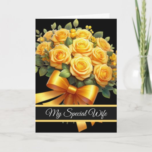 Wife Birthday Card Kaart (Voorkant)