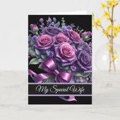Wife Birthday Card Kaart (Gele Bloem)