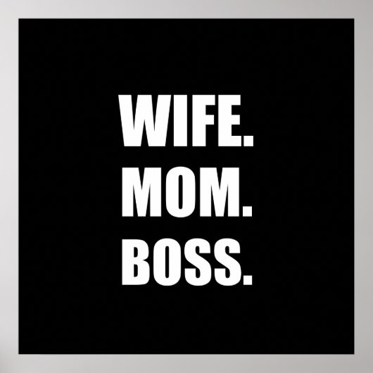 Wife Boss mama Poster (Voorkant)