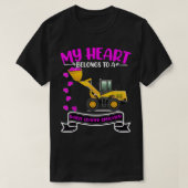 Wife Daugh van de Valentijnsdag Wheel Loader Opera T-shirt (Design voorkant)