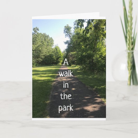 **WIFE** EEN WALK IN DE PARK NICE EN CALM KAART (Voorkant)