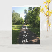 **WIFE** EEN WALK IN DE PARK NICE EN CALM KAART (Gele Bloem)